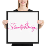 Hot Pink Beautiful Savage Framed Poster