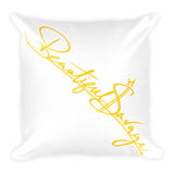 Yellow Beautiful Savage Throw pillows 18x18