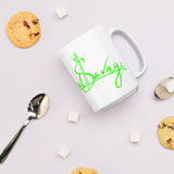Neon Beautiful Savage Coffee Mug 15oz