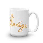 Orange Beautiful Savage Coffee Mug 15oz