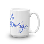 Royal Blue Beautiful Savage Coffee Mug 15oz