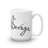 Black Beautiful Savage Coffee Mug 15oz