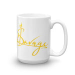 Yellow Beautiful Savage Coffee Mug 15oz